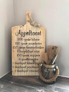 Oude kaasplank met eigen tekst