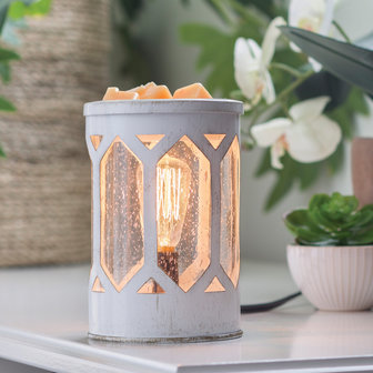 Candle Warmers Electrische Waxbrander Arbor Edison Bulb Wit