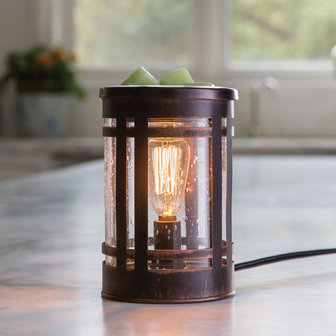 Candle Warmers Electrische geurbrander Edison Bulb elektrisch bruin / brons van metaal